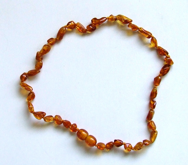 Hunnybeedz Amber teething necklace - Cognac